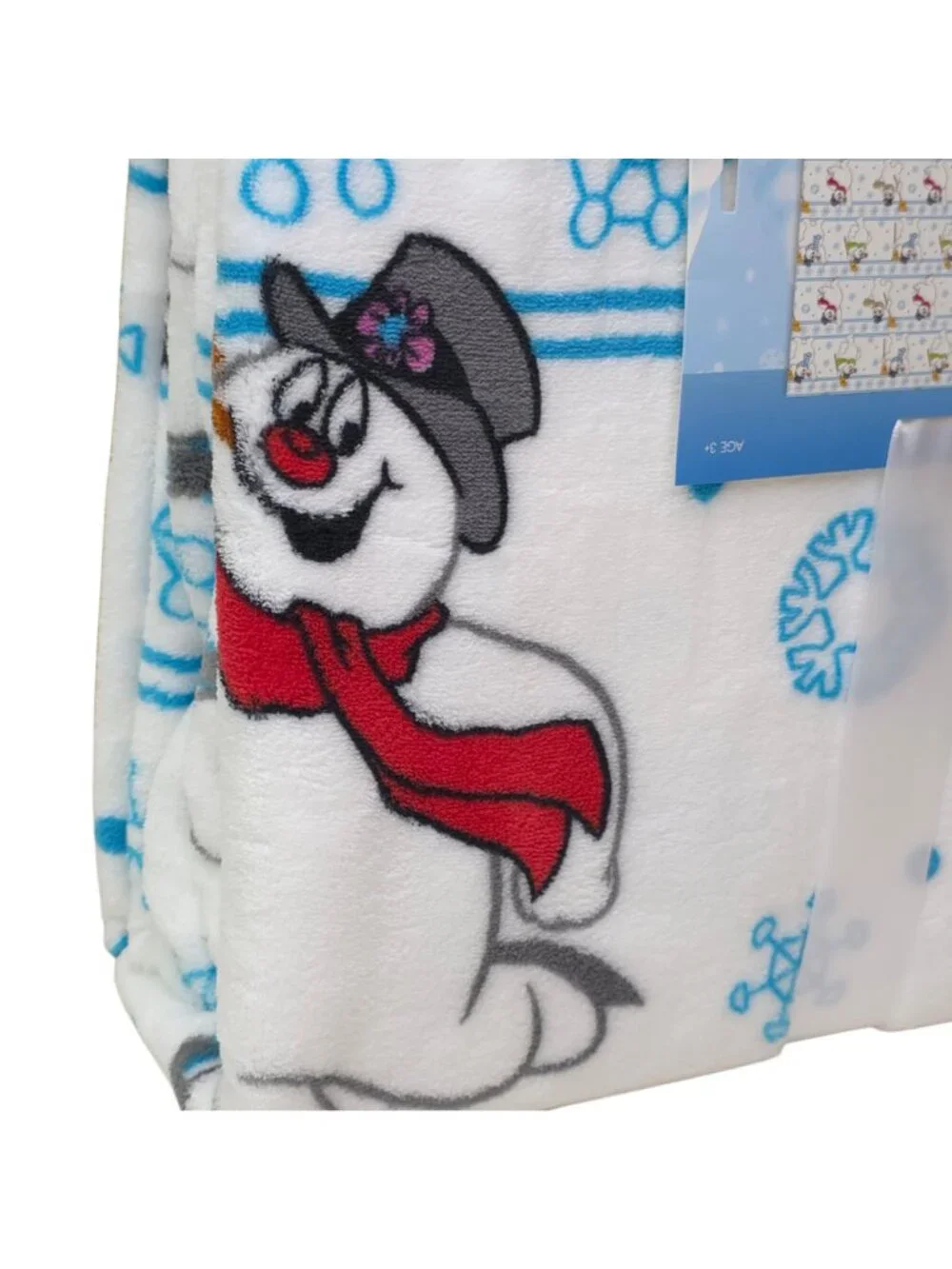 Frosty The Snowman Plush Twin Blanket 60